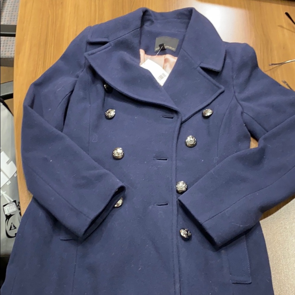NWT banana republic wool dress coat - Picture 5 of 9